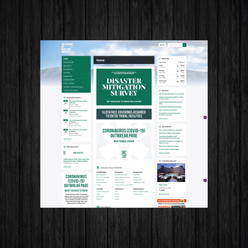 Indigemedia LLC David Bernie Marketing Consultant Graphic Web Design Photography Video Logos Native American Indigenous Art Portfolio Pala Band of Mission Indians PBMI California