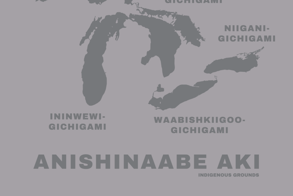 Indigemedia David Bernie Native American Indigenous Graphic Design Logos Art Lookingglass Theater Chicago Native The Great Lakes Mural