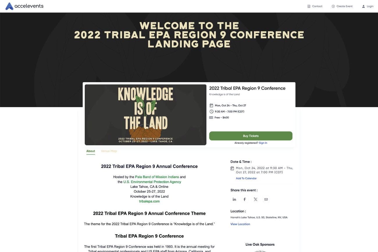 Indigemedia David Bernie Native American Indigenous Graphic Web Design Photography Logos Art Blog Tribal EPA Region 9 Conference Event Page